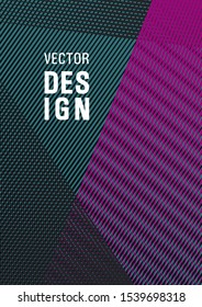 Brochure cover page layout halftone vector design. Marketing catalog creative mockup. Trendy magazine backdrop. Laconic corporate style. Cover template with logo place.