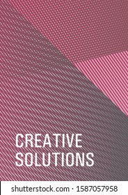 Brochure cover page layout halftone vector design. Corporate branding leaflet. Party invitation flyer cool background. Contemporary paper cover design. Futuristic journal mockup.