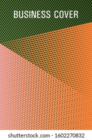 Brochure cover page layout halftone vector design. Editable web landing page graphics. Advanced technological concept. Minimalistic certificate backdrop. Educational brochure cover template.
