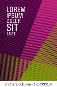 Diseño de portada de folleto de diseño de portada de medio tono de diseño vectorial. Plantilla de portada de folletos educativos. Presentación de un folleto elegante. Resumen del concepto de catálogo de negocios. Gradientes de medio tono coloridos para la web.