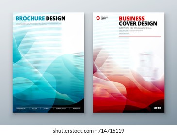 Brochure Cover set. Template for brochure, banner, plackard, poster, report, catalog, magazine, flyer etc. Modern liquid or fluid abstract background.