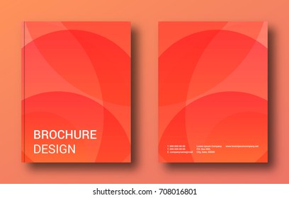 Brochure cover template. Abstract design for corporate annual report, flyer, book, poster cover. EPS10.