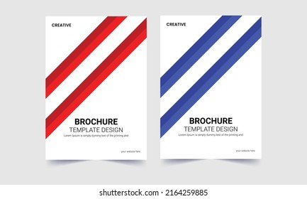 Diseño de vectores de diseño de plantillas de portada de folletos. Folleto, Informe Anual, Revista, Cartel, Cartera, Volante. Cubierta del folleto. A4