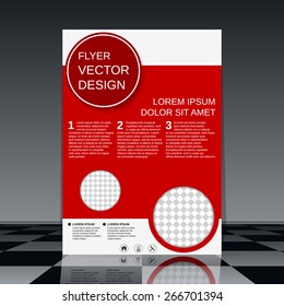 Brochure cover template. Flyer, poster, booklet abstract vector design.