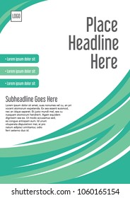 Brochure cover template/ Layout design/ Colorful swirl vector art/ Abstract pattern background art