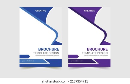 Brochure cover template layout, cover design annual report. Brochure cover layout vector