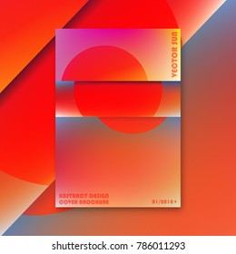Brochure cover template. Modern design for magazine, printing products, flyer, presentation, brochures or booklet. Vector illustration