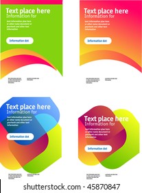 Brochure  cover template vector.