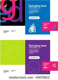 Brochure  cover template vector.