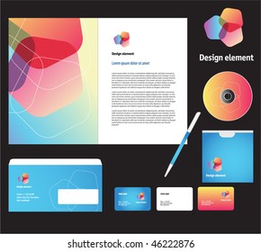 Brochure cover template vector.