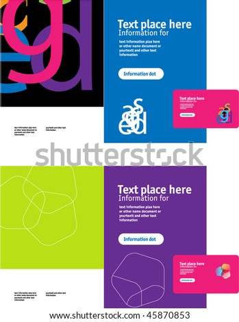 Brochure  cover template vector.