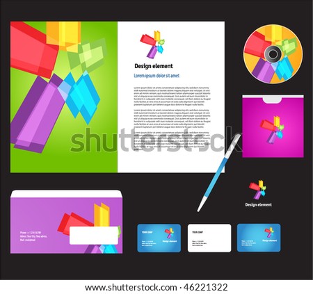 Brochure cover template vector.