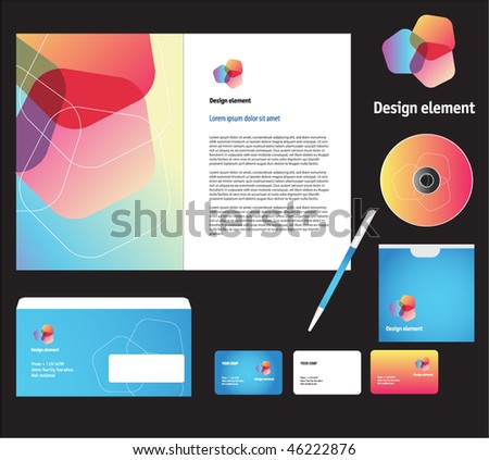 Brochure cover template vector.