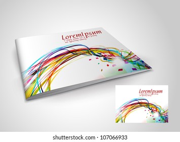 Brochure cover template. Vector Illustration