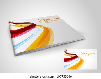 Brochure cover template. Vector Illustration