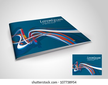 Brochure cover template. Vector Illustration