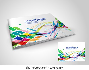 Brochure cover template. Vector Illustration