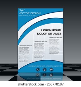 Brochure cover vector design. Abstract flyer template.