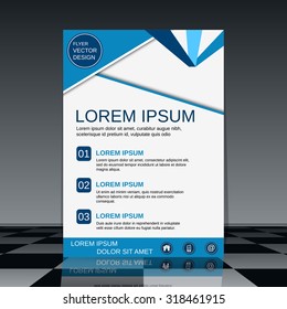 Brochure cover vector template. Booklet, mockup, business report, magazine cover, flyer, placard, banner, poster vector design. A4 size