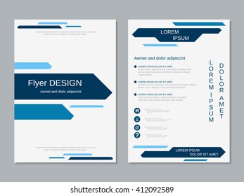 Brochure cover vector template. Business flyer, booklet, poster, presentation, banner abstract design