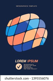 Brochure cover or web banner design. Vector illustration