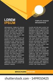 Portada de folleto o diseño de banner web. Ilustración del vector