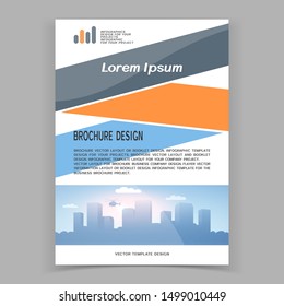Capa de folheto ou design de banner de web. Ilustração vetorial