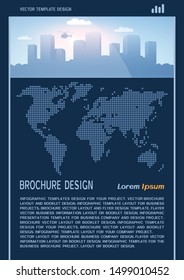 Brochure cover or web banner design. Vector illustration