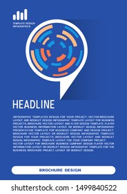 Brochure cover or web banner design. Vector illustration