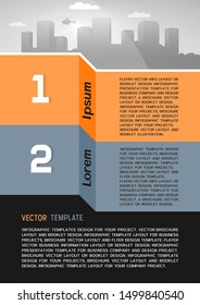 Brochure cover or web banner design. Vector illustration