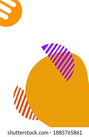 Brochure covers with fine lines and abstract shapes. Vector illustration. Isolated on white background.