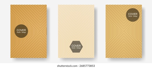 Cubiertas de folletos, carteles, Anuncios Plantillas de Vector. Branding de carpetas de negocio. Líneas de semitono Plantillas de informe anual. catálogos Corporativas. Diseño gráfico geométrico para cubiertas de folletos.