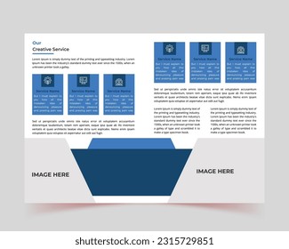 Diseño creativo de folletos, portada de libros, plantilla multipropósito con cubierta, formato vertical a4, páginas internas y posteriores, diseño de volante, diseño geométrico plano y minimalista de moda