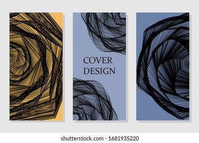 Brochure creative design. Future Poster template. Trendy minimalist flat geometric design. Square format.