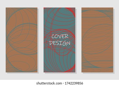 Brochure creative design. Future Poster template. Trendy minimalist flat geometric design. Square format.