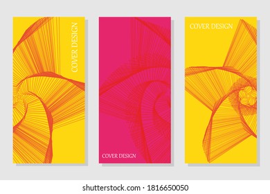 Brochure creative design. Future Poster template. Trendy minimalist flat geometric design. Square format.