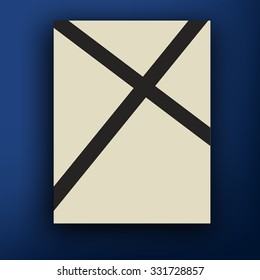 Brochure cross design 