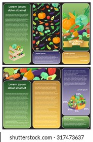 Brochure of delicious vegetables