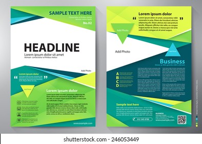 Brochure design a4 template. Vector illustration