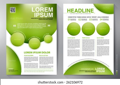 Brochure design a4 template. Vector illustration