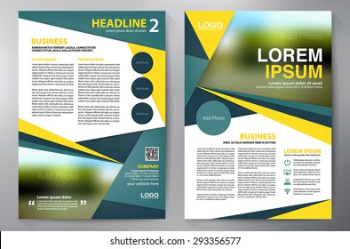 Brochure Design A4 Template Vector Illustration Stock Vector (Royalty ...