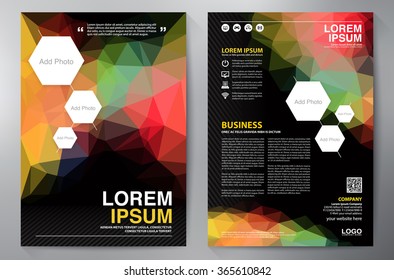 Brochure design a4 template. Vector illustration