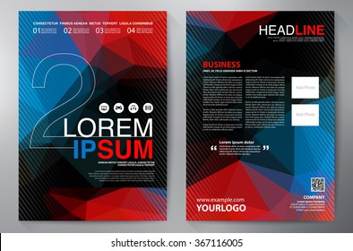 Brochure design a4 template. Vector illustration