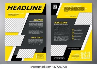 Brochure design a4 template. Vector illustration