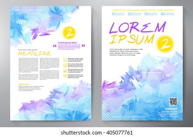 Brochure design a4 template. Vector illustration