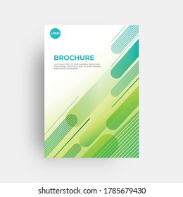 brochure design with abstract background