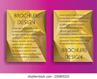 Brochure Design . Abstract Modern Background . 