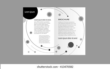 Brochure design abstract template.