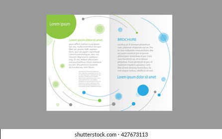 Brochure design abstract template.