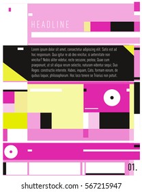 Vector Business Brochure design. Annual report vector illustration template. Corporate business catalog and magazine cover. Business presentation with graphic elements.